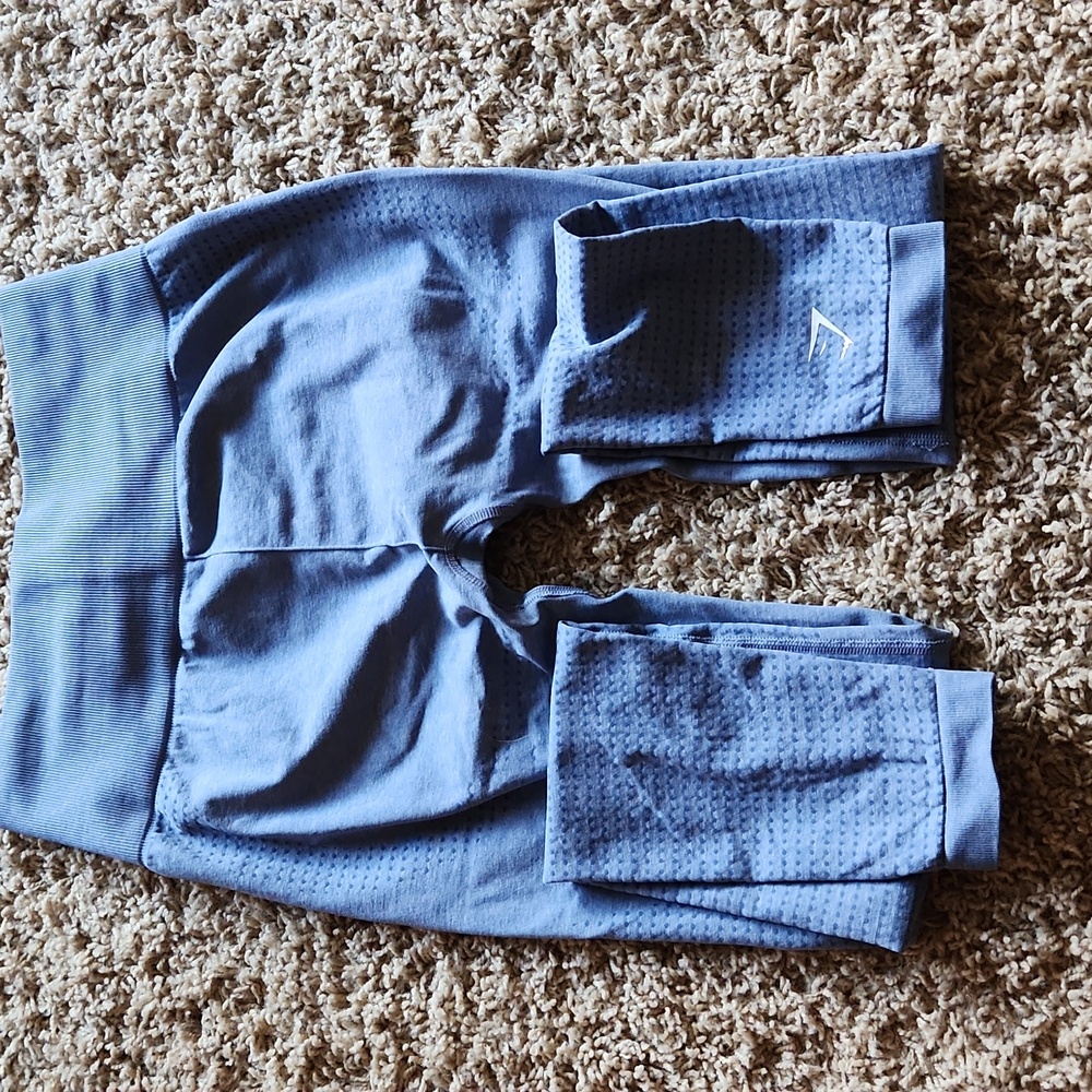Gymshark heather blue womans xs leggings - Picture 8 of 8